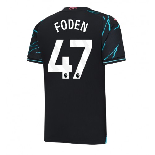 Fotbalové Dres Manchester City Phil Foden #47 Alternativní 2023-24 Krátký Rukáv